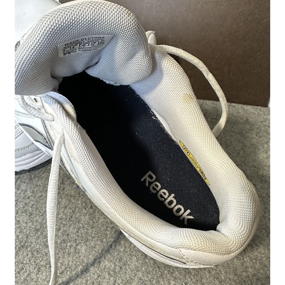 Reebok Mens‎ 9 PLAY DRY DMX MAX White Blue Navy Silver - Picture 7 of 9